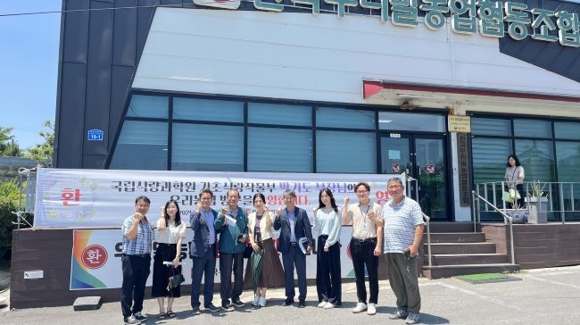 광주광역시 농업기술센터는 9일 농촌진흥청 국립식량과학원과 함께 한국우리밀농협을 찾아 ‘국산밀 산업 활성화 방안’을 모색했다. ⓒ 광주광역시