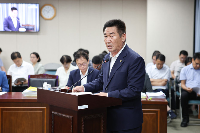 김성일 전남도의원의 발언 모습. ⓒ 전남도의회