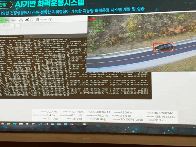강현수 인식지능그룹 이사가 AI 화력운용 시스템 시연하는 모습 = 김우람 기자