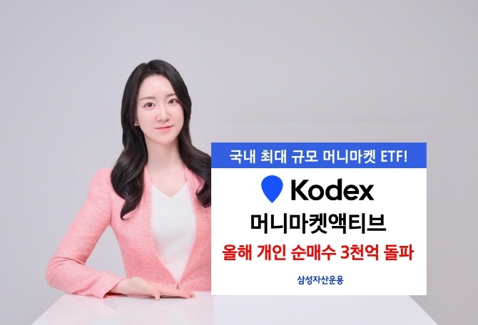 삼성자산운용은 'KODEX 머니마켓액티브' ETF가 올해 개인 순매수 3000억원을 돌파해 3025억원을 기록했다고 밝혔다. ⓒ 삼성자산운용
