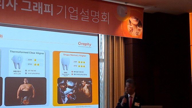 심운섭 그래피 대표가 30일 서울 여의도에서 기자간담회를 열고 코스닥 상장에 따른 향후 성장 전략과 비전 등을 밝혔다. = 박진우 기자