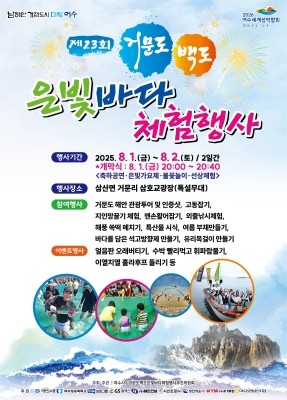'제23회 거문도·백도 은빛바다 체험행사' 포스터. ⓒ 여수시