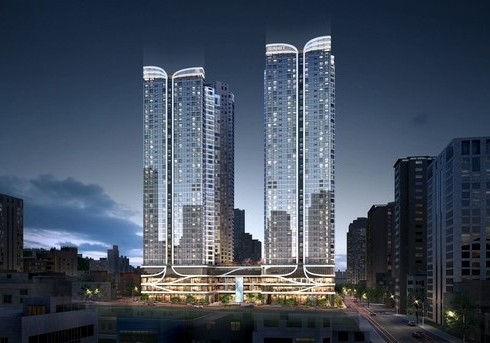 부산 부산진구에 위치한 '서면 써밋 더뉴' 조감도. ⓒ 대우건설