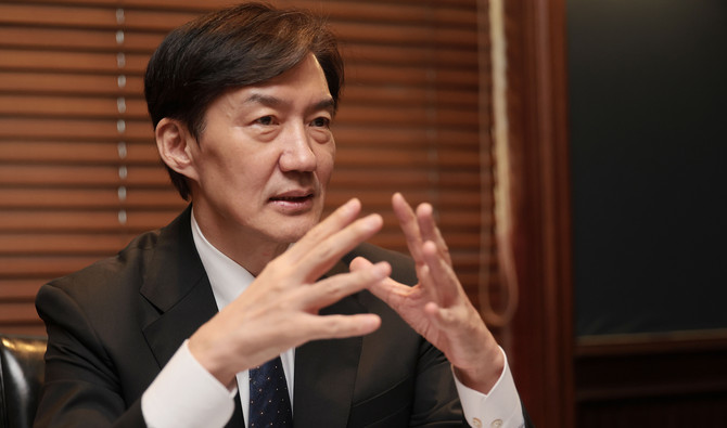 조국 조국혁신당 비대위원장이 지난 2일 서울 영등포구 여의도 한 호텔에서 연합뉴스와 인터뷰를 하고 있다. © 연합뉴스