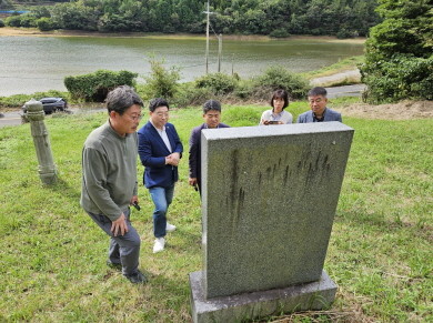 동학농민혁명 유적지 현황조사-오윤영 접주 묘소. ⓒ 전남도