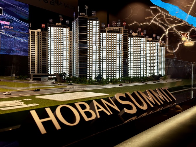 호반건설의 '김포풍무 호반써밋(이하 호반써밋)'이 16일 견본주택을 개관했다. = 김주환 기자