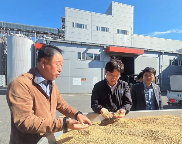 농협전남본부는 지난 20일 해남 옥천농협 오케이라이스센터수매현장을 방문해 현장지도에 나섰다. ⓒ 농협중앙회 전남지역본부