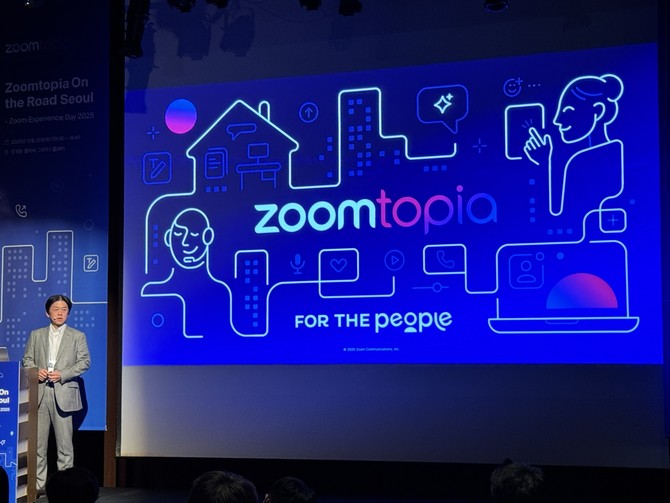 최준석 줌 상무는 "자사 컨택센터 시스템은 AI 전환을 준비 중인 모든 기업에 실질적인 가치를 제공하겠다"고 말했다. = 김우람 기자