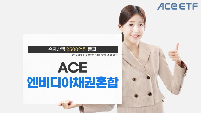 한국투자신탁운용은 ACE 엔비디아채권혼합 ETF의 순자산액이 2500억원을 돌파했다고 31일 밝혔다. ⓒ 한국투자신탁운용