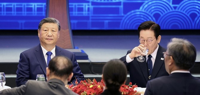 이재명 대통령과 시진핑 중국 국가주석이 1일 소노캄 경주에서 열린 국빈만찬에 참석했다. ⓒ 연합뉴스