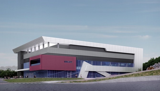 함양스포츠파크 다목적체육관 조감도. ⓒ 함양군