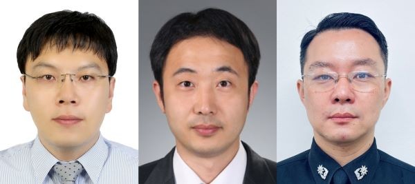 사진 왼쪽부터 DGIST 김상동 책임연구원, 김봉석 선임전임연구원, 해군사관학교 최영두 교수. ⓒ DGIST