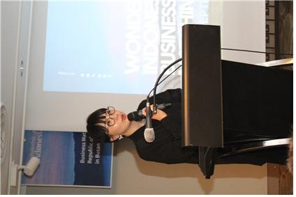 인도네시아 관광청 한국지사장(VITO Korea)을 역임한 박재아 대표가 환영사를 하고 있다. ⓒ프라임경제