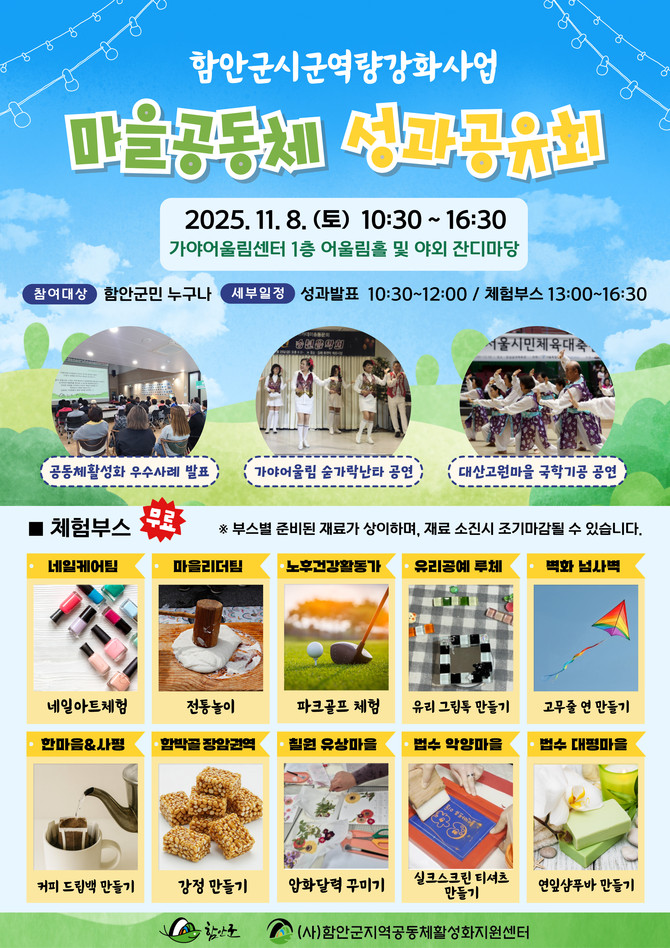 함안군 시·군역량강화사업 마을공동체 성과공유회 개최. ⓒ 함안군