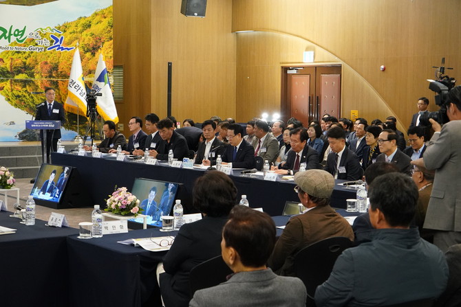 구례군 정책비전투어 모습. ⓒ전남도청종합기자단