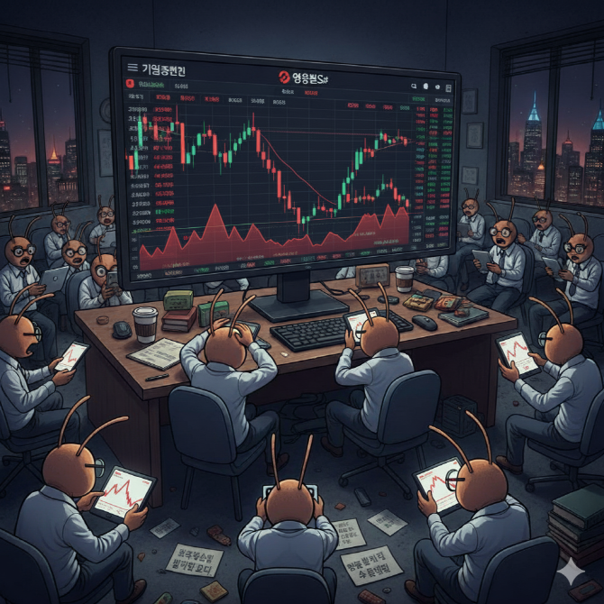 이번 오류는 미국 증시의 급락 상황에서 발생해 투자자들이 매도 등 위험 대응에 나서지 못하는 사태가 벌어졌다. ⓒ 제미나이 생성 이미지