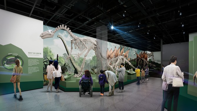 '공룡의 고장'이라는 명성에 걸맞은 새로운 도약을 준비하고 있는 '고성공룡박물관 체험형 스마트박물관' 조감도. ⓒ 고성군