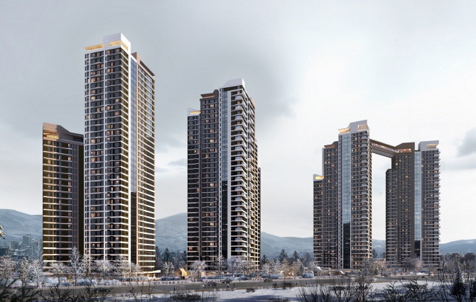 부산 사직5구역 재개발사업 투시도. Ⓒ 현대건설