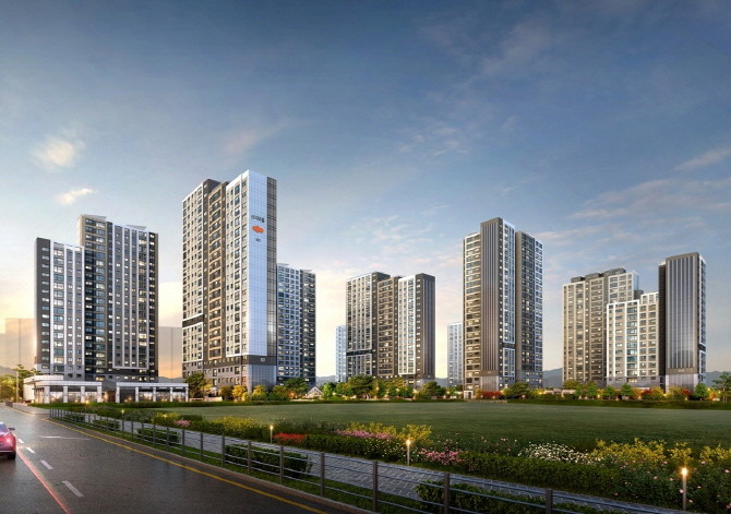 'e편한세상 내포 에듀플라츠' 투시도. Ⓒ DL이앤씨