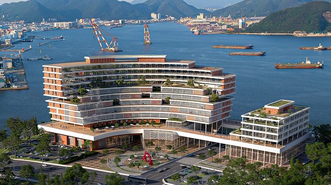 디지털 마산자유무역지역 D.N.A혁신타운 조감도. ⓒ 창원시