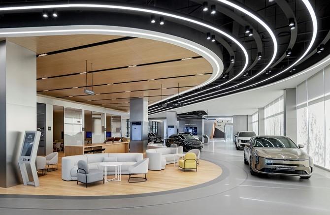 기아 인증중고차 센터 평택 직영점 내부 전경. ⓒ 기아