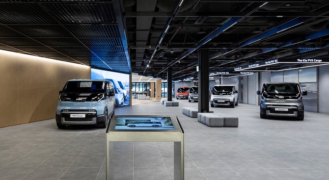 PBV 익스피리언스 센터 내부 전경. ⓒ 기아