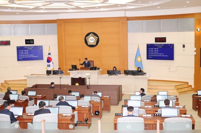 포항시의회 제326회 임시회 개회 모습. ⓒ 포항시의회