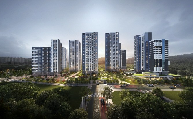 하남 교산 A3블록 민간참여 공공주택사업 조감도. © 금호건설