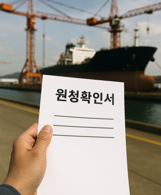 조선업 외국인 비자 제도 원청확인서(가문서). ⓒ 프라임경제