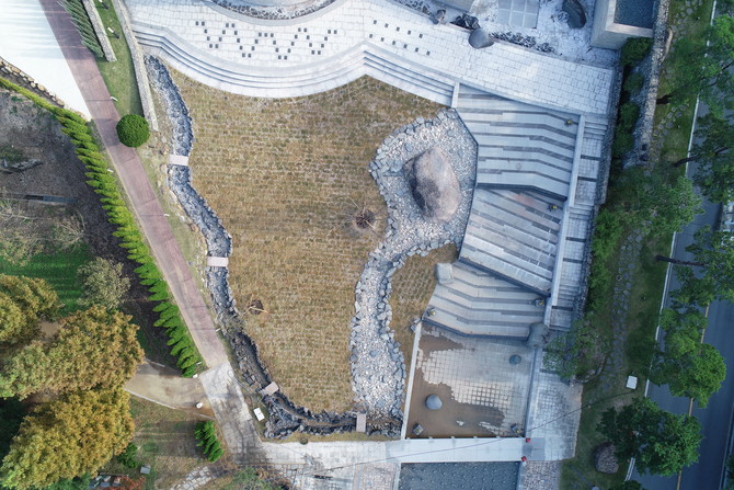 하동 송림공원 새 단장 무당바위. ⓒ 하동군