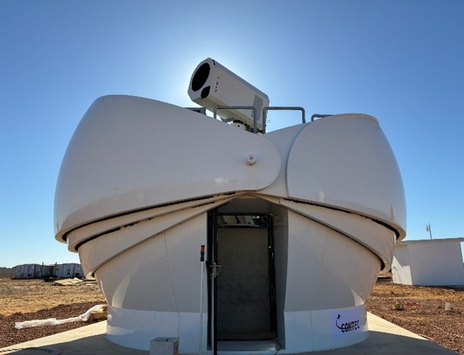 호주에 구축한 컨텍의 광통신지상국(OGS). ⓒ 컨텍