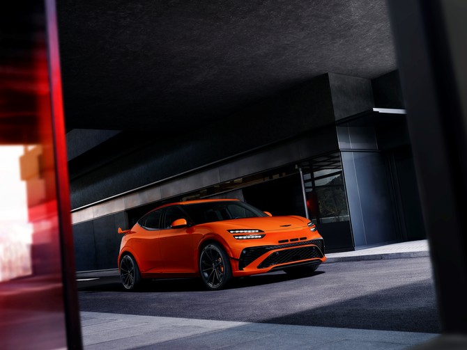 제네시스 'GV60 마그마'의 외장 이미지. ⓒ 제네시스 브랜드