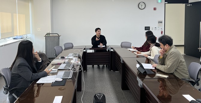 24일 박연문화관에서 전국 최초·유일 한글문화도시 사업의 내실화를 위한 2025년 제4분기 사업 점검을 진행하고 있다. ⓒ 세종시