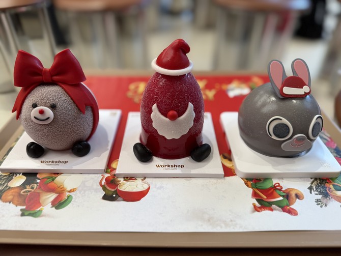 크리스마스 시즌을 맞아 선보인 '쁘띠 케이크' 3종 제품 이미지. = 이인영 기자