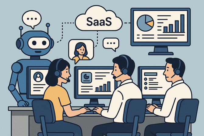 AI 상담봇·상담사가 함께 근무하는 컨택센터 ⓒ 프라임경제