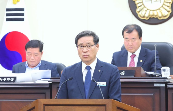 진병영 함양군수가 2026년 본예산 7080억원 편성을 설명하고 있다. ⓒ 프라임경제