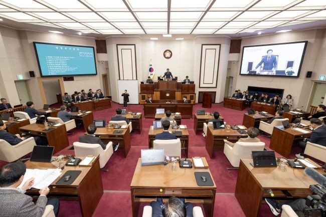 구미시의회는 25일 제282회 제2차 정례회 제1차 본회의를 개회했다. ⓒ 구미시의회