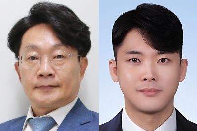 왼쪽부터 DGIST 안진웅 책임연구원, 정의진 박사후연수연구원. ⓒ DGIST