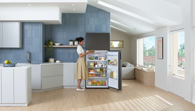 중남미에서 인기가 높은 상냉동·하냉장(TMF) 냉장고 모델 사진. ⓒ 삼성전자