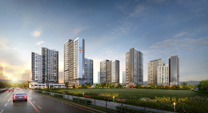 'e편한세상 내포 에듀플라츠' 투시도. Ⓒ DL이앤씨