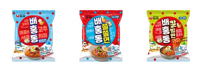 배홍동 3종 모음 윈터 프로모션 패키지 이미지. ⓒ 농심