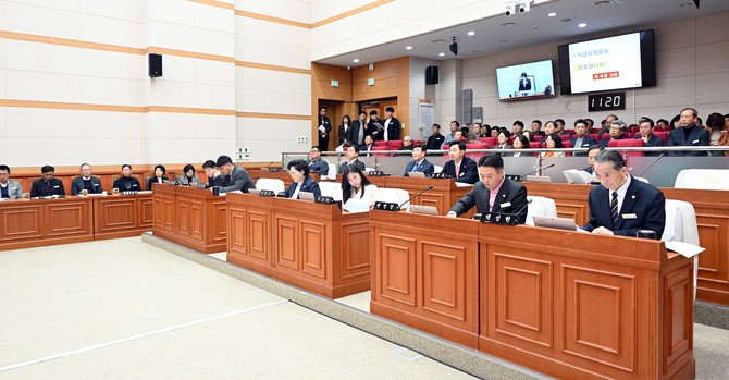 제271회 제2차 정례회 개회 모습. ⓒ 의회사무국