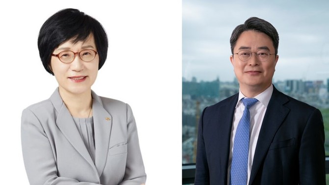 권선주 전 기업은행장(왼쪽), 송창영 법무법인 세한 대표변호사(오른쪽). © 각사