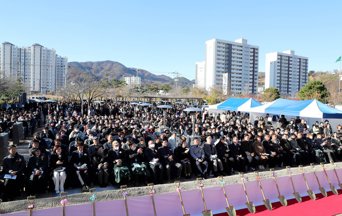 하동군이 보건의료원 건립 기공식을 개최하고 있다. ⓒ 프라임경제