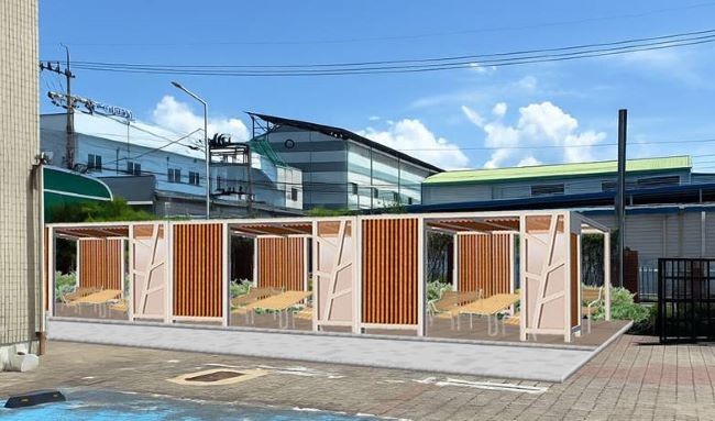 아름다운거리 조성(근로자 쉼터 조성). ⓒ 구미시