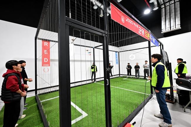 2025 군위 드론 축구대회 경기 모습. ⓒ 군위군