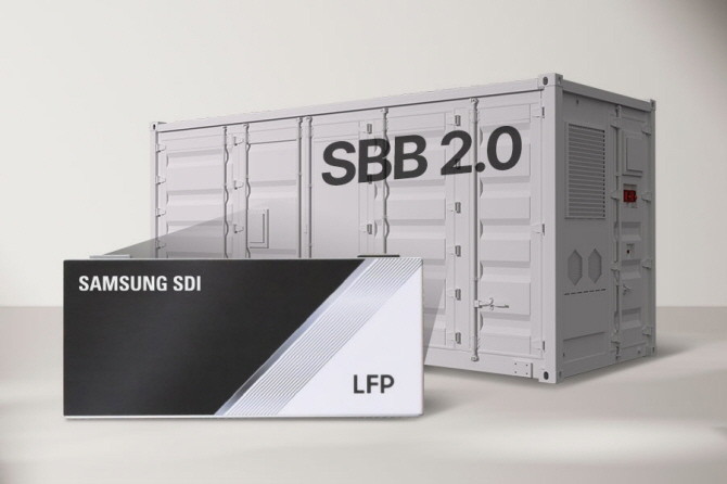 LFP 배터리가 탑재된 ESS 제품 'SBB(Samsung Battery Box) 2.0'. ⓒ 삼성SDI