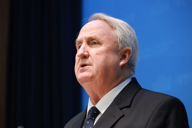 인요한 국민의힘 의원이 10일 국회 소통관에서 기자회견을 하고 있다. © 연합뉴스