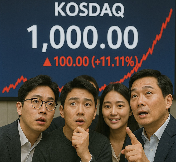 코스닥 시장 활성화 정책에 대한 기대감이 커지면서 개인 투자자들의 신용거래가 급증, 이른바 '빚투'가 10조원을 돌파한 것으로 나타났다. ⓒ 챗GPT 생성 이미지.