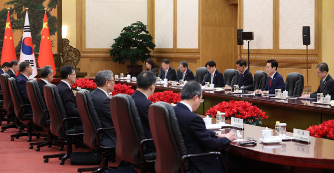 중국을 국빈 방문 중인 이재명 대통령은 5일 시진핑 중국 국가주석과 한-중 정상회담을 가졌다. ⓒ 연합뉴스